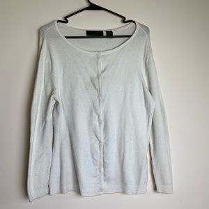 Express White Cardigan